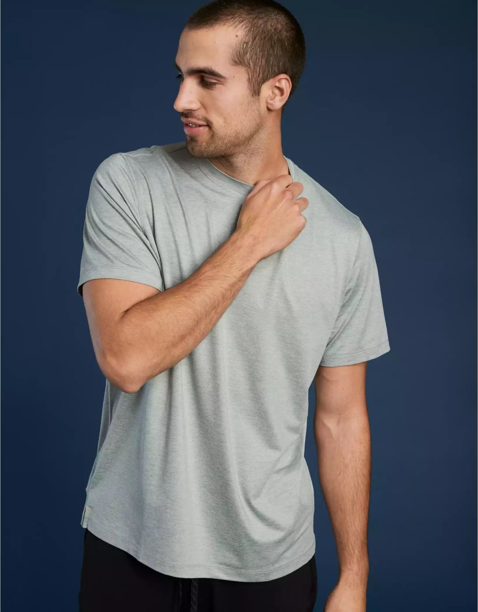 T Shirts American Eagle AE 24/7 Course Vert Homme | DSR-37983729